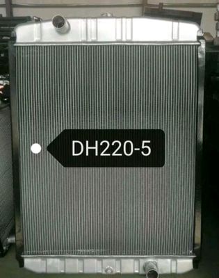 Doosan DH220-5 หม้อน้ำรถขุด | ชุดหม้อน้ำสมบูรณ์ 1060 มม. | แกนอลูมิเนียมหลายแถว
