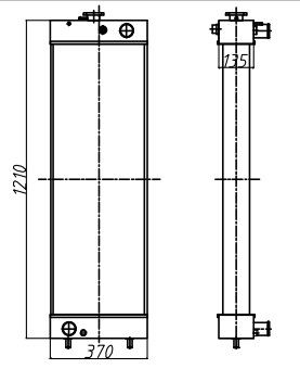 SK320LC-8 หม้อน้ำอลูมิเนียม SK320-8 SK330LC-8 SK330-8 SK350LC-8 SK350-8 SK400LC-8 SK400-8 LC05P00043S001 LC05P00043S034